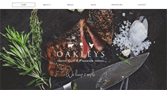 Desktop Screenshot of oakleys-restaurant.co.uk